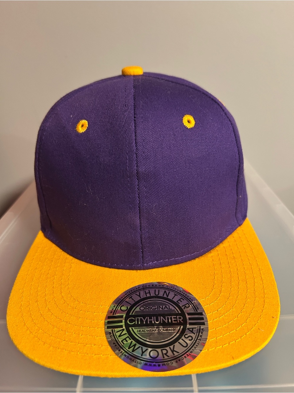 Purple/Gold City Hunter Snap Back